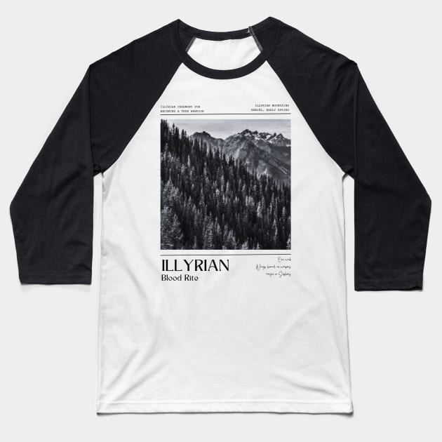 SJM Illyrian Blood Rite ACOTAR Baseball T-Shirt by harjotkaursaini